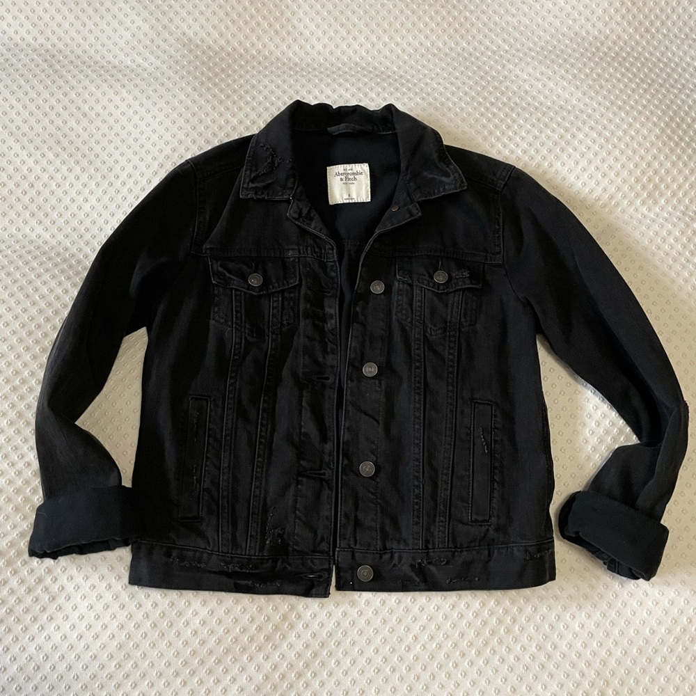 Abercrombie & Fitch Black Jean Jacket